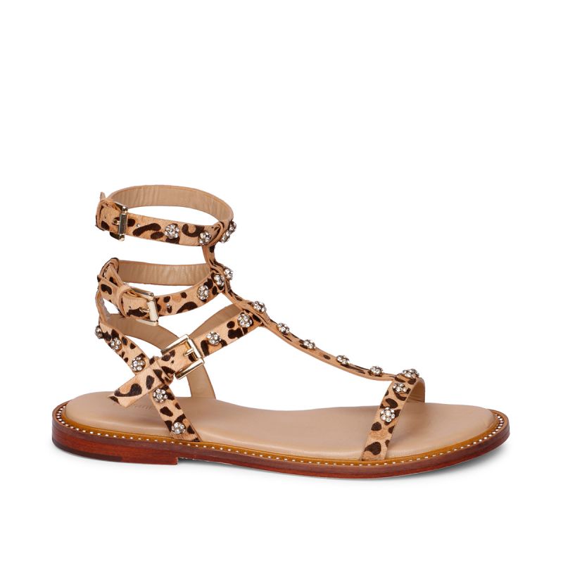 Positano sandal with strass horse Beige